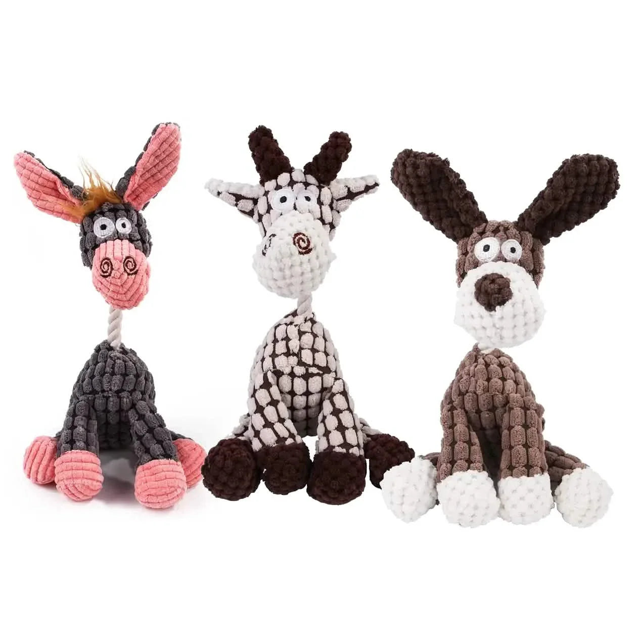 3-Pack: Interactive Dog Teeth Training Chewing Toy