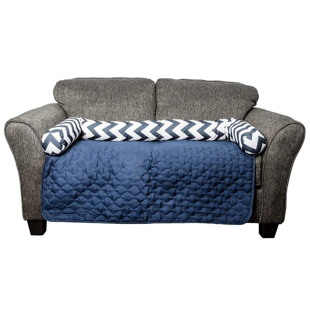Chevron Reversible Quilted Pet Bed Chair Cover - Assorted Sizes