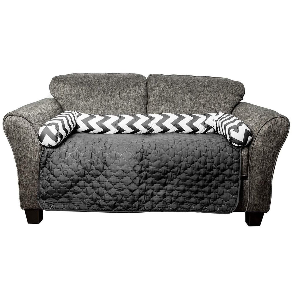 Chevron Reversible Quilted Pet Bed Chair Cover - Assorted Sizes