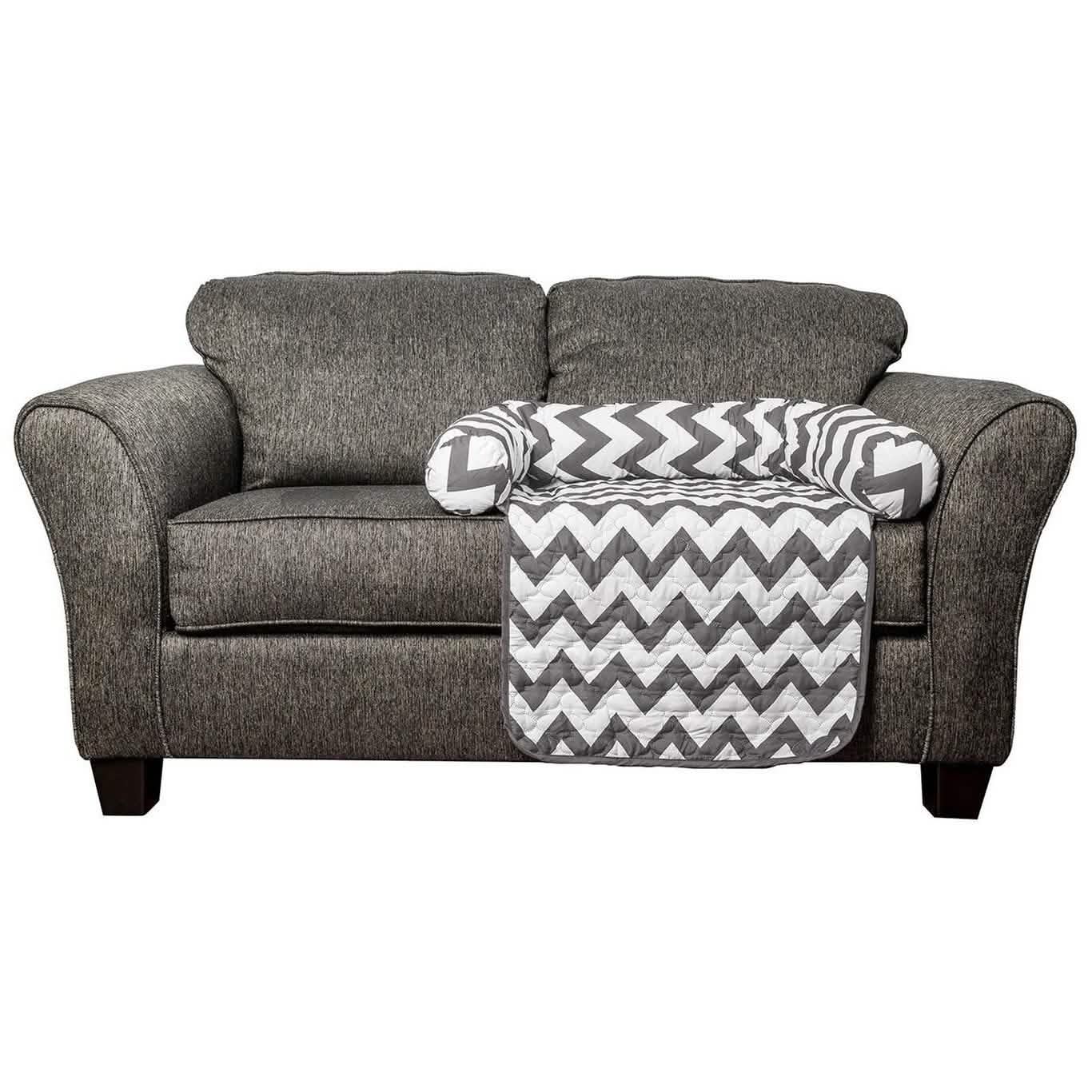 Chevron Reversible Quilted Pet Bed Chair Cover - Assorted Sizes