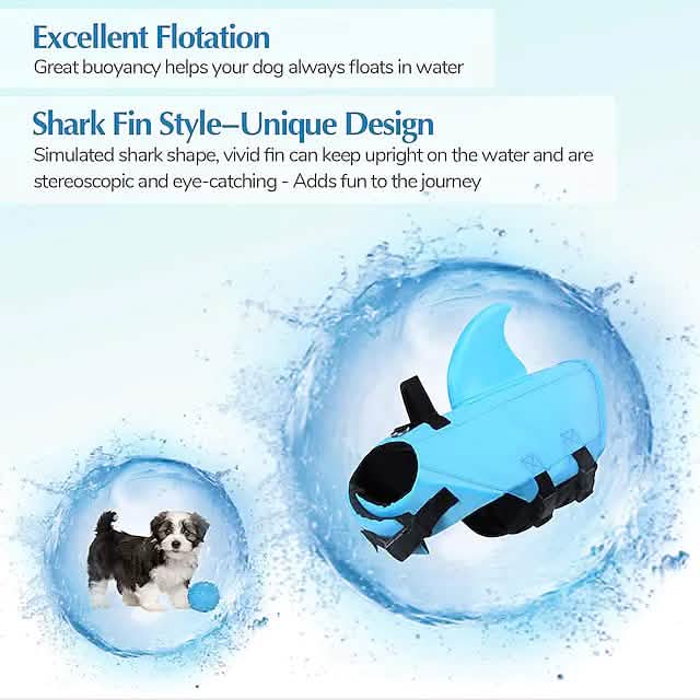 Dog Swimsuit with Shark Fin