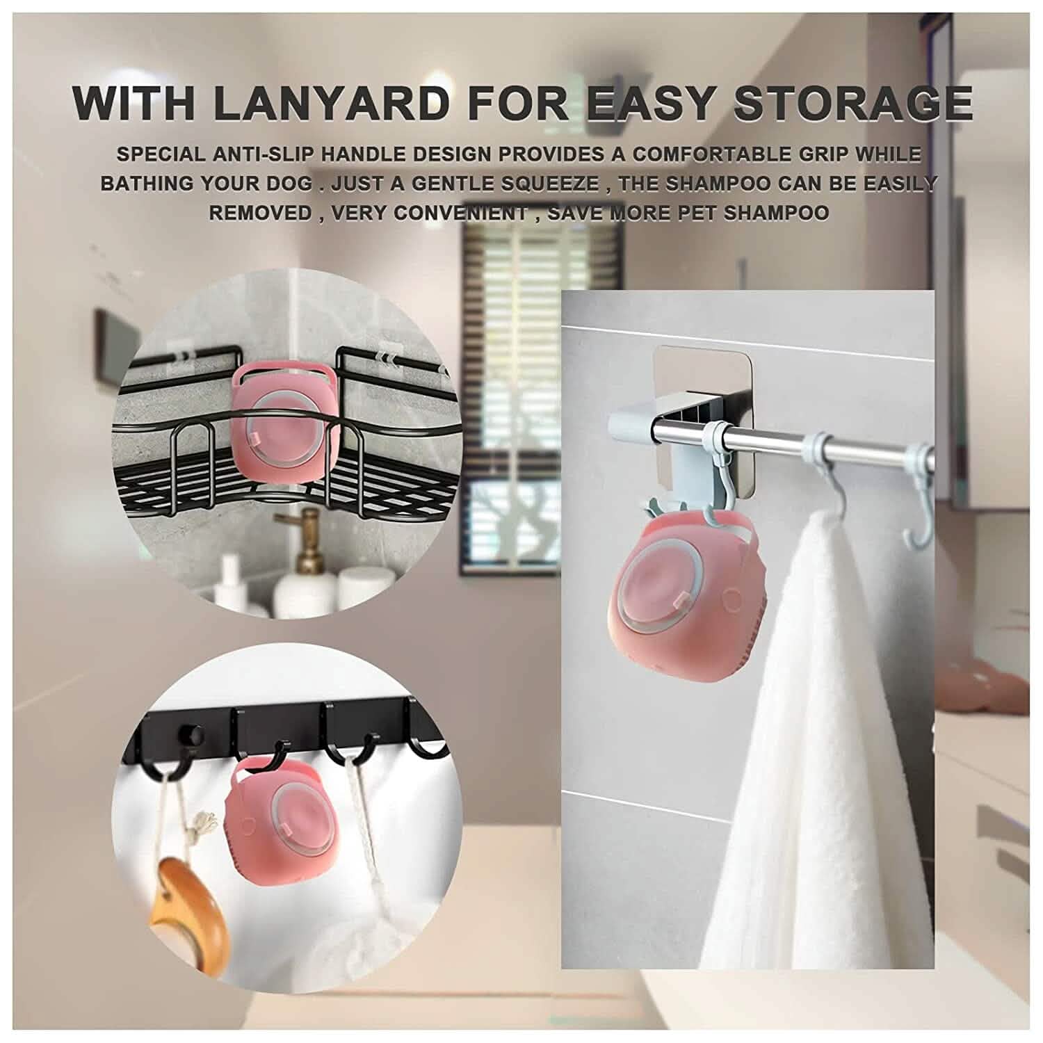 Pet Bath Brush Dog Scrubber